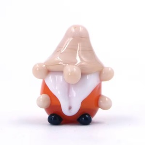 تمثال قزم زجاجي صغير مصنوع يدويًا من زجاج مورانو، زينة عيد الميلاد صغيرة الحجم، ديكور مكتبي ملون مخصص - Product Image 6