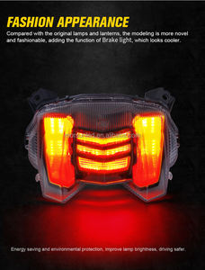 Luz Trasera LED con Certificación Emark para Yamaha MT09 FZ09 MT <span class=keywords><strong>FZ</strong></span> <span class=keywords><strong>09</strong></span> 2020 2019 2018 <span class=keywords><strong>2017</strong></span> Accesorios de Motocicleta Luz de Freno - Product Image 5