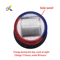 Vente en gros de feux clignotants LED magnétiques à énergie solaire, haute luminosité, pour montage sur le toit de la voiture