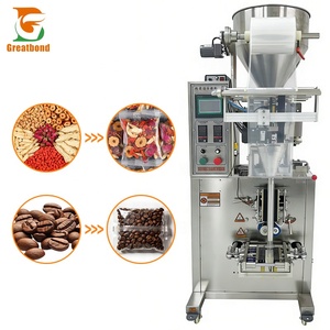 Máquina Multifunción Neumática para Llenado y Empaquetado de Bolsas de Arroz, Té de Flores, Chips, Granos, Chocolate, con Sellado Trasero y Taza Giratoria - Product Image 1