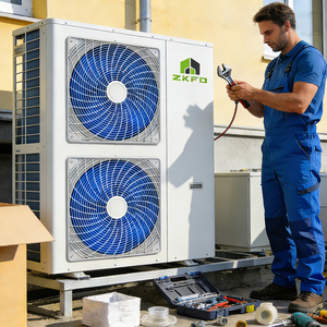 Bomba <span class=keywords><strong>de</strong></span> Calor Inverter DC <span class=keywords><strong>de</strong></span> 9kW-41kW ERP A+++ R32 Monobloque Aire-Agua Metálica para Uso Doméstico y Hotelero en <span class=keywords><strong>España</strong></span> - Product Image 1