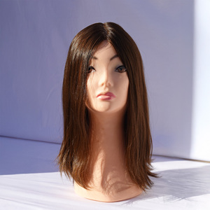 Peluca de Cabello Humano Brasileño Profesional y Cómoda de Usar con Base de Piel y Extensiones Pre-Adheridas, Estilo Negro 1b, Puntas de Una Sola Capa - Product Image 5