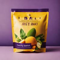 Sachet Doypack en plastique PET refermable à fermeture éclair, résistant à l'humidité, de qualité alimentaire, avec fente Euro, pour viande séchée de buffle Ghost Pepper, marque distributeur