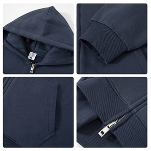 ชุดเซ็ตเสื้อผ้าผู้ชายแบบใหม่ สไตล์ยุโรปและอเมริกา ทรงหลวม ซิปหน้า เสื้อสองชิ้น สำหรับผู้ชายและผู้หญิง ผ้าฟลีซ 350 กรัม เสื้อฮู้ด - Product Image 4