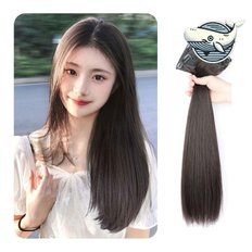 Atractivo cabello largo Artificial Postizo Stick-On Extensiones de cabello humano (WFGQD2Z) - Product Image 1