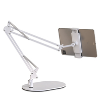 Support de tablette en métal OULAIKE CT11, angle réglable, antidérapant, pliable, compatible avec les téléphones de 4,7 à 12,9 pouces