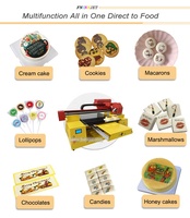 Nouvelle conception d'imprimante alimentaire à jet d'encre tout-en-un avec tête d'impression XP600 pour gâteaux, macarons, biscuits et bonbons, formats A4-A0