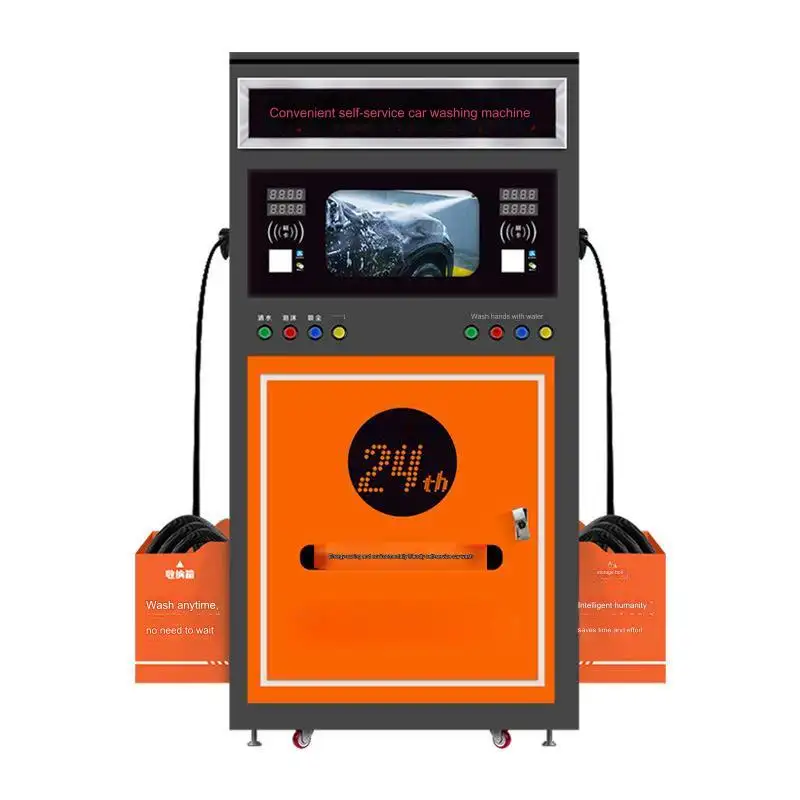 Máquina de lavar carro inteligente de autoatendimento com rede comunitária de pagamento automático comercial 24 horas