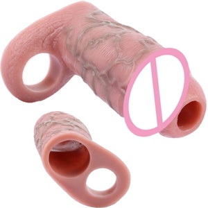 SXXY Open-end Hollow <b>Dildo</b> Realistic Penis Sleeves Liquid Silicone Sheath Cock Extender Penis Sleeves Sex Toys for Couples - Product Image 3