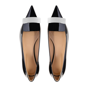 Patent Leather <b>Point</b> <b>Toe</b> Big Buckle Comfortable Women's <b>Flat</b> Shoe Sexy Style Ladies <b>Flat</b> Shoe Ready to Ship - Product Image 4