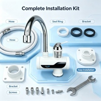Robinet électrique à eau chaude instantanée, installation facile, température réglable, robinet chauffant électrique pour la cuisine et l'usage domestique