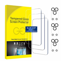 Protecteur d'objectif de caméra en verre trempé 9H 3Pack Accessoires de téléphone portable Protecteurs d'écran de téléphone pour iPhone 16 15 17 Pro Max 14 Plus