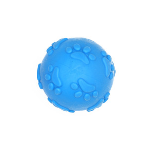 Footprint Sound <b>Ball</b> Rubber <b>Dog</b> Chew Toy Biting Teeth Grinding Resistance Interactive Training Toy 6.5cm - Product Image 4