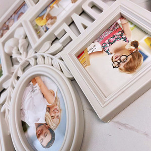 Cadre <span class=keywords><strong>photo</strong></span> mural en plastique à 12 ouvertures pour images 4x6, décoration intérieure - Product Image 4