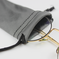 Sac à lunettes en tissu doux de haute qualité pour lunettes de soleil emballage pochette en microfibre partout pochette à lunettes imprimée