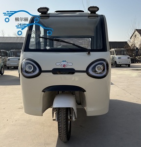 2026 nouvelle Mini voiture électrique pour adultes avec efficacité énergétique Tricycles électriques à trois roues et deux portes à carrosserie fermée bon marché - Product Image 2