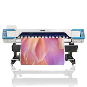 Mesin cetak foto gulungan printer vinil komersial otomatis dan pemotong berkepala printer i3200