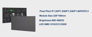Module d'affichage LED SMD couleur pleine XOB P1.86 320x160mm, luminosité 800CD, garantie 2 ans, utilisation intérieure, résolution 4K, CMS 16 bits - Product Image 3