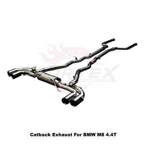 Sistema de Escape Catback con Válvulas Vortex SS304 para BMW M8 F91 F92 F93 4.4T S63 Motor V8 2020-2025, Ajuste Directo - Product Image 3