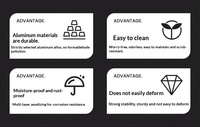 Lot de 10 protections d'angle murales modernes en métal étanche, garnitures de carrelage autocollantes à 90 degrés pour cadre de porte et plinthe de meuble