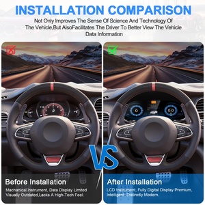 Navihua para Renault Megane 2014-2023, Actualización de Tablero LCD para Automóvil, Sistema Linux, Panel Digital para Automóvil, Velocímetro, Cabina Virtual - Product Image 2