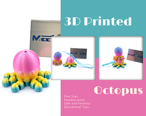 Porte-clés pieuvre 3D personnalisé en gros, jouets d'impression 3D de qualité supérieure, pieuvre 3D - Product Image 2