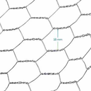 Grillage en acier hexagonal 1x10 m, 16 mm, épaisseur 0,5 mm, pour clôture de jardin et protection - Product Image 4