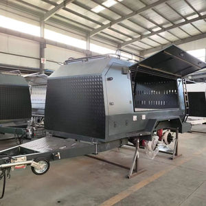 JINAN EDEN-Remolque de viaje de doble eje, herramienta de utilidad de tamaños grandes, venta directa de fábrica, constructor de caja de remolque barato - Product Image 1