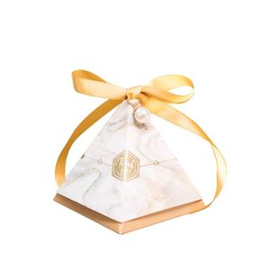 Best Seller Triangular Gold Foil Print Paperboard Packaging Box Candy Snack <strong>Chocolate</strong> Favors Christmas <strong>Halloween</strong> Wedding Party - Product Image 3