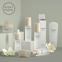 Emballage cosmétique personnalisé conception innovante bouteille de stockage en plastique pour soins de la peau avec pompe