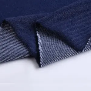 De moda lavado rayón Material de poliéster de punto Denim fábrica de tela