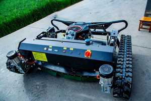 Tagliaerba telecomandato cingolato, con funzione di triturazione e <span class=keywords><strong>ritorno</strong></span> sul campo, attrezzo agricolo per la rimozione delle erbacce - Product Image 5