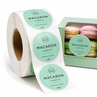 Étiquettes de boulangerie rondes personnalisées, autocollants faits main pour l'emballage de desserts et de gâteaux, étiquettes de produits