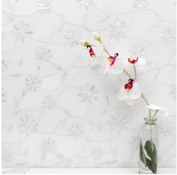 Tuile de mosaïque florale jet d'eau dolomite et nacre pour décoration murale et sol, panneau de dosseret incrusté de marbre blanc de luxe