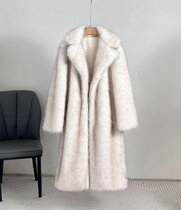 <span class=keywords><strong>Manteau</strong></span> <span class=keywords><strong>Long</strong></span> en Fausse <span class=keywords><strong>Fourrure</strong></span> pour <span class=keywords><strong>Femme</strong></span>, Col Tailleur Luxueux, Automne Hiver, Vente Chaude - Product Image 5