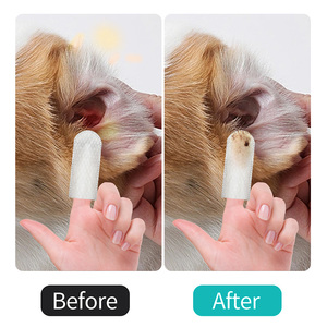 Lenços de Cuidado para Ouvidos de Animais de Estimação, Remove Eficazmente Sujeira, Escamas e Previne Ácaros para Cães e Gatos - Product Image 4