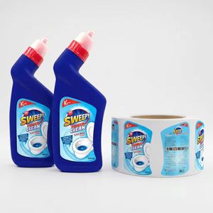 Étiquettes personnalisées pour bouteilles de nettoyant WC, autocollants imperméables pour produits de nettoyage de salle de bain, étiquettes adhésives résistantes aux produits chimiques pour emballages - Product Image 2