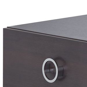Mesa decorativa rectangular de 2 cajones DB Espresso para muebles de sala de estar - Product Image 4