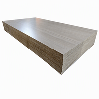 Panneaux de meubles en OSB mélaminé de qualité E1, grain droit en chêne gris, 18 mm, pour armoires de cuisine, placards, design moderne