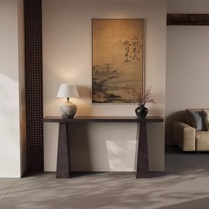 Nouvelle table <span class=keywords><strong>console</strong></span> multifonctionnelle en <span class=keywords><strong>bois</strong></span> massif de style chinois pour entrée et salon, design moderne et luxueux - Product Image 3