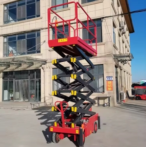 Plataforma Elevadora de Tijera de 5m, 6m, 8m, 10m, 12m, 14m, 15m, Elevador Hidráulico Automático Móvil para Trabajos Aéreos, Elevador Eléctrico para Andamios - Product Image 3