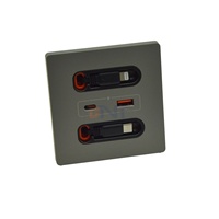 Enchufe de pared USB de carga rápida Universal BNT de 20W, carga de teléfono móvil inteligente, salida tipo C, línea de carga, corriente nominal 16A/13A CN