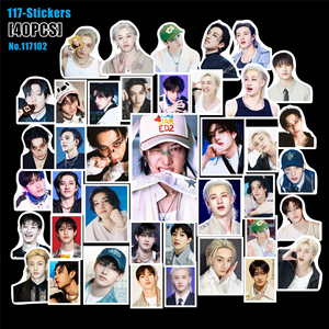 สติกเกอร์กระดาษตกแต่งกระเป๋า<span class=keywords><strong>กรรม</strong></span>ทำจากกรรมของเด็กหลงทางกลุ่มไอดอลเคป๊อป40ชิ้น/เซ็ต - Product Image 5