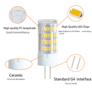 G4 dẫn Ngô bóng đèn 4W không nhấp nháy đèn Chùm Pha Lê Đèn AC/DC 12V G4 dẫn bóng đèn - Product Image 5