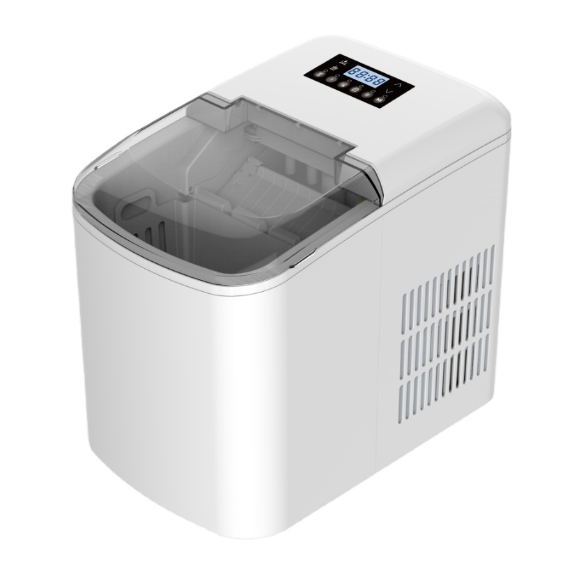 Цифровой светодиодный дисплей 2 размера цилиндрический кубик льда контроль времени столешница из нержавеющей стали домашний льдогенератор