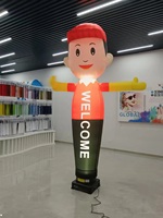Danseur gonflable de chef personnalisé avec logo imprimé, figurine gonflable ondulante pour la décoration d'ouverture de magasin de burgers et poulet
