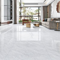Carrelage en céramique YDSTONE imitation marbre blanc Calacatta brillant 600*600mm, carrelage en porcelaine pour sols intérieurs