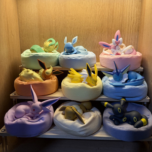 PQ Eevees Blind Box PVC Toy Eevee <span class=keywords><strong>Friends</strong></span> Sleeping Series 9 Box/Set Ornamento Anime Regalo Cartone Animato Simpatico Personaggio Scatole Misteriose per Bambini - Product Image 4