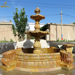Acqua <span class=keywords><strong>da</strong></span> <span class=keywords><strong>giardino</strong></span> rotonda bianca grande <span class=keywords><strong>fontana</strong></span> di pietra di marmo all'aperto più popolare - Product Image 3