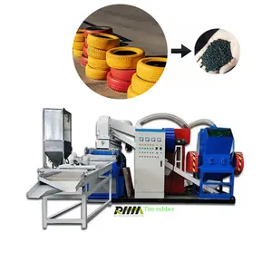 Pneumatici industriali multifunzionali trituratore pneumatici schiacciare in particelle di gomma pezzi di gomma pezzi frantoio linea di produzione